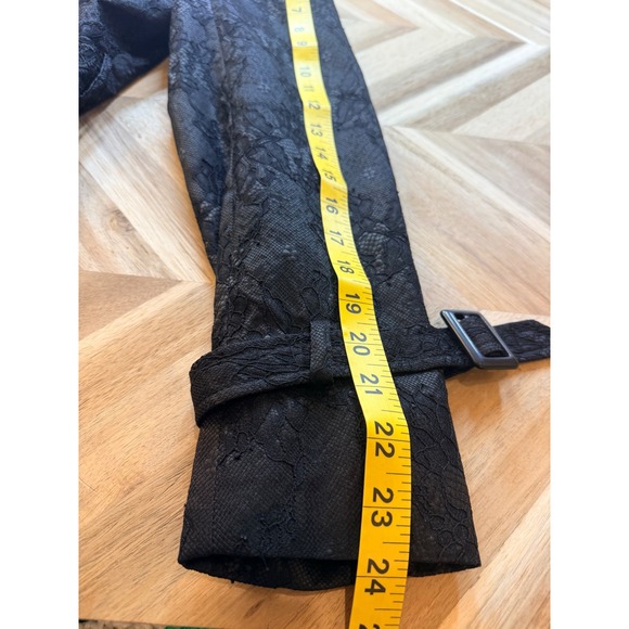 Anne Kanner Classic Black Lace Double Breast Peacoat Jacket Women 40 Date Night - Picture 8 of 9